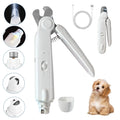PANDAAR Dog Nail Clippers & Dog Nail Grinder 2 in 1Rechargeable Cat Nail Clippers with LED LightProfessional Dog Nail Trimmers for SmallMediumLarge DogsLow Noise Electric Dog Nail Grinder