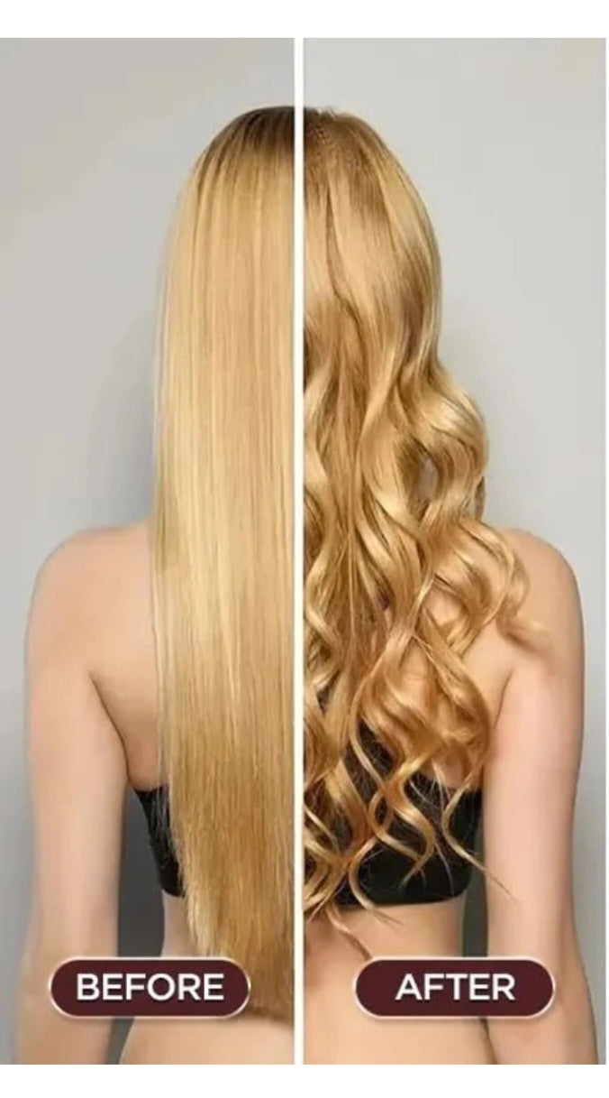 Heatless Curling Hair 3PCS Heatless Curling Rods Overnight Blowout Heatless Curls Hair Curlers to Sleep in for Women (Coffe) (Khaki)