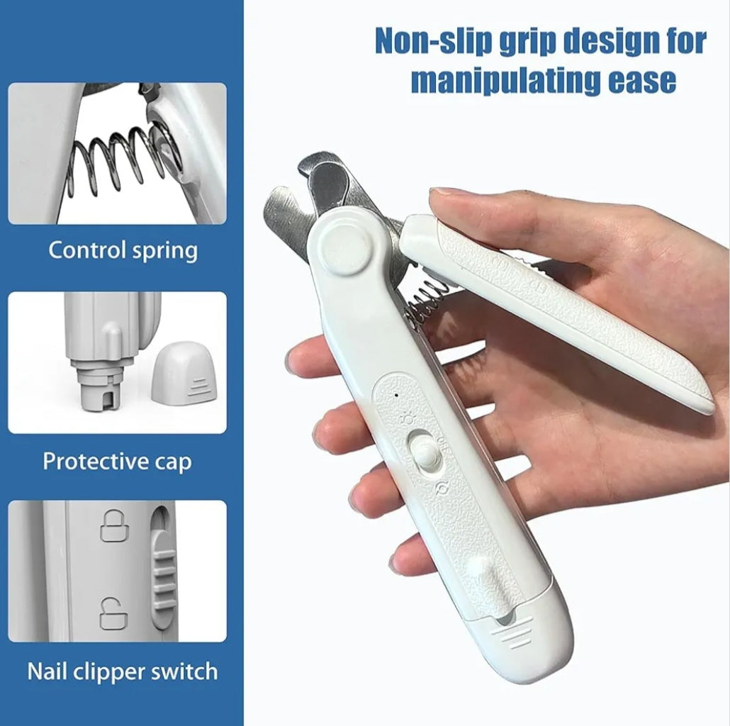 PANDAAR Dog Nail Clippers & Dog Nail Grinder 2 in 1Rechargeable Cat Nail Clippers with LED LightProfessional Dog Nail Trimmers for SmallMediumLarge DogsLow Noise Electric Dog Nail Grinder