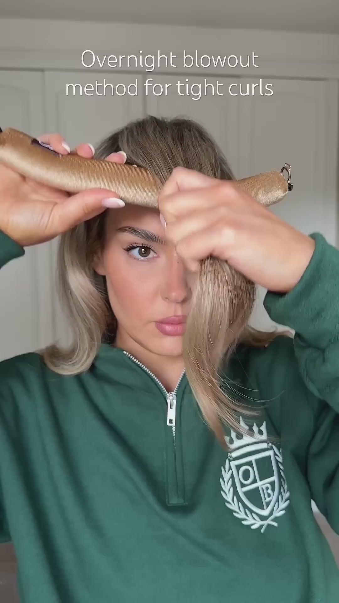 Heatless Curling Hair 3PCS Heatless Curling Rods Overnight Blowout Heatless Curls Hair Curlers to Sleep in for Women (Coffe) (Khaki)